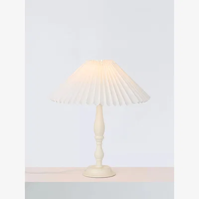 John Lewis John Lewis Pleated Tapered Cotton Lampshade