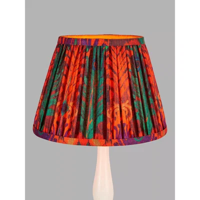 John Lewis John Lewis & Partners + Matthew Williamson Peacock Tapered Lampshade, Red