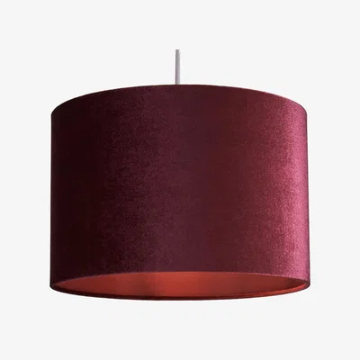 John Lewis John Lewis Jenny Velvet Cylinder Lampshade