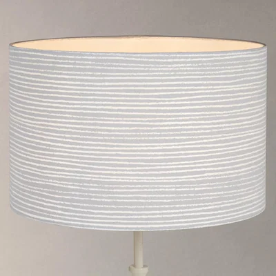 John Lewis John Lewis & Partners Coastal Cleystripe Lampshade