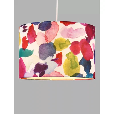 John Lewis bluebellgray Abstract Lampshade, Multi