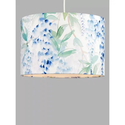 John Lewis John Lewis & Partners Wisteria Lampshade, Blue