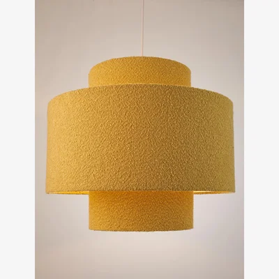John Lewis John Lewis Boucle Layered Ceiling Lampshade