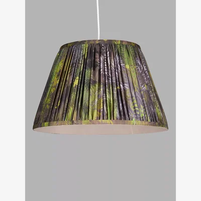 John Lewis John Lewis + Matthew Williamson Ellwood Tapered Lampshade, Green/Multi