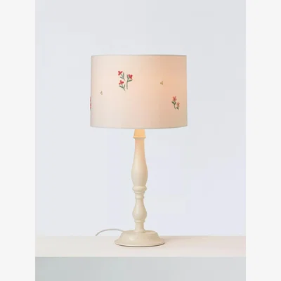 John Lewis John Lewis Kids' Primrose Embroidered Ceiling and Lampshade