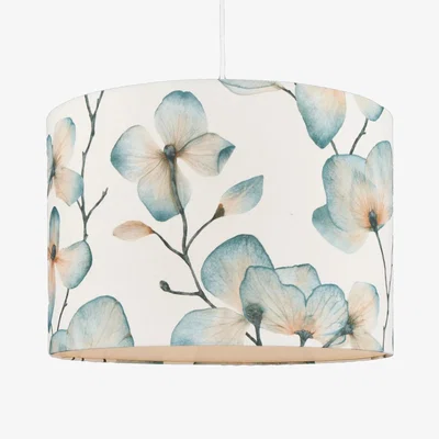 John Lewis Harlequin Kienze Lampshade, Teal/Coral