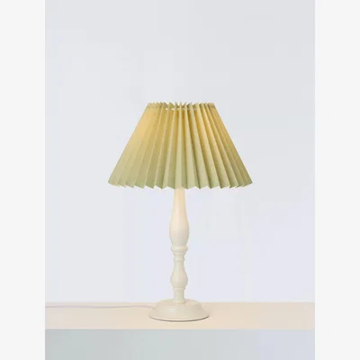 John Lewis John Lewis Pleated Tapered Cotton Lampshade