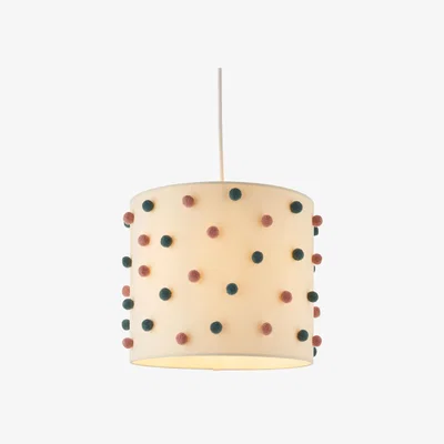 John Lewis John Lewis Pom Pom Lamp & Ceiling Shade, Plaster