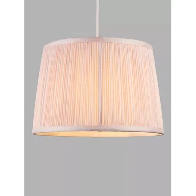 John Lewis John Lewis & Partners Lymington Pleated Silk Tapered Lampshade