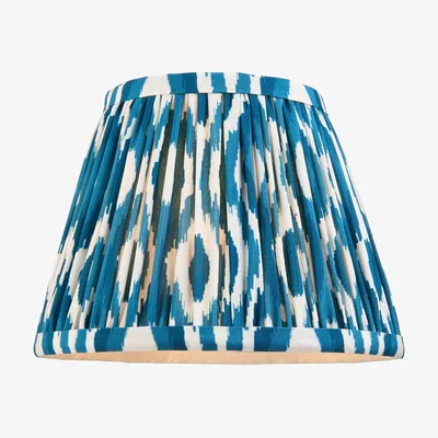 Knees Ikat 20cm Fabric Shade - Marlin Blue