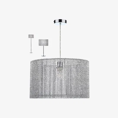 Knees Dar Lighting NES1750 Nest Non Electric Polished Chrome 2X Size Shades