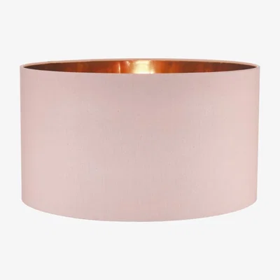 Knees Dar Lighting TIM6503 Timon Easy Fit Pendant Pink With Copper Lining