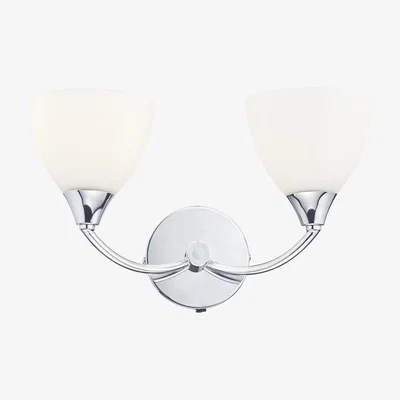 Knees dar lighting WAT0950-LED Watson Double Wall Bracket Polished Chrome Led