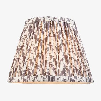 Knees Leaf 20cm Fabric Shade - Pearl Grey