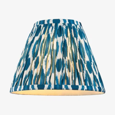 Knees Ikat 25cm Fabric Shade - Marlin Blue