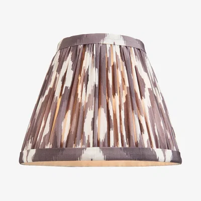 Knees Ikat 16cm Fabric Shade - Pearl Grey