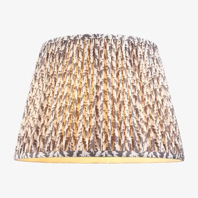 Knees Leaf 40cm Fabric Shade - Pearl Grey