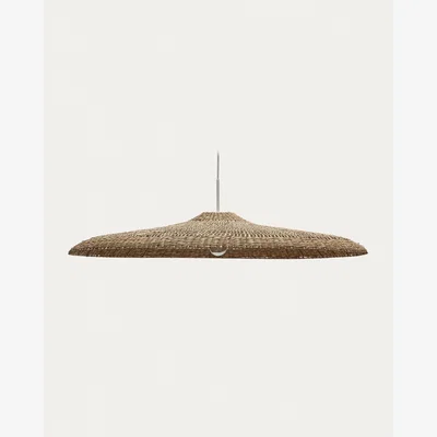 Kave Home Cruilles natural fiber ceiling lamp shade in a natural finish, Ø 100 cm