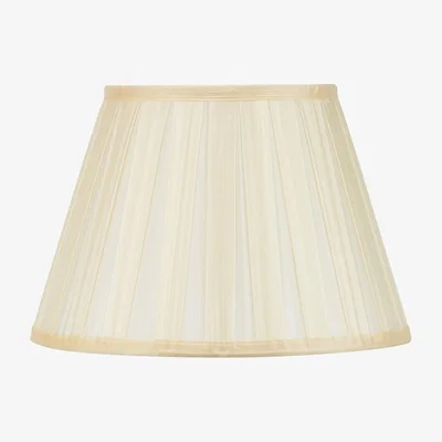 La Redoute 45cm Silk Box Pleat Tapered Lampshade