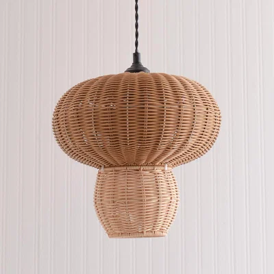 La Redoute Natural Rattan Mushroom Easy Fit Lamp Shade