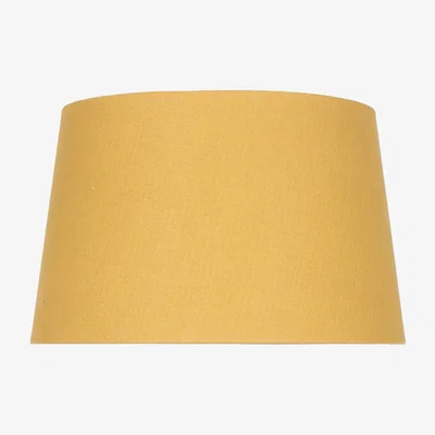 La Redoute 30cm Mustard Cotton Tapered Cylinder Lampshade