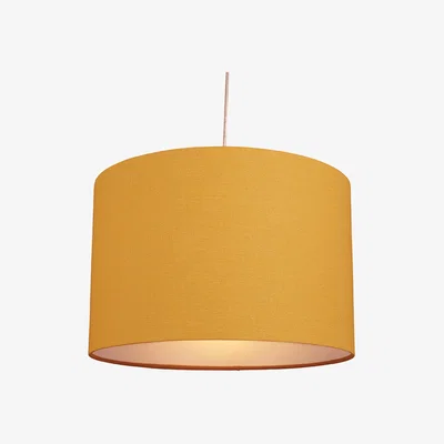 La Redoute 30cm Ochre Cylinder Lampshade