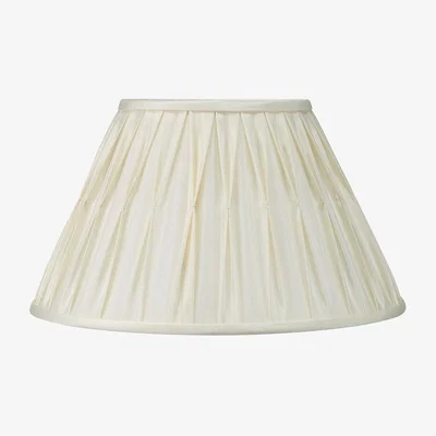 La Redoute 20cm Silk Mix Pinch Pleat Tapered Lampshade