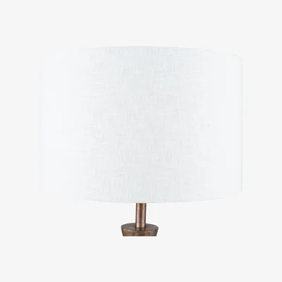 La Redoute 30cm White Linen Drum Lampshade