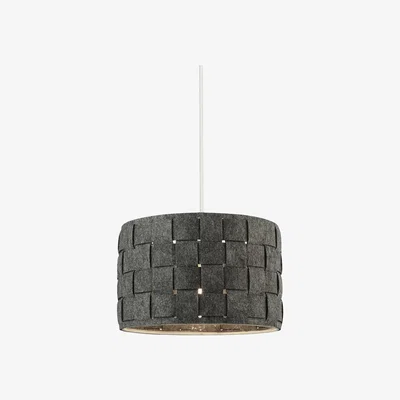 La Redoute 31cm Felt Woven Grey Lampshade