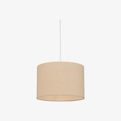 La Redoute 30cm Natural Linen Cylinder Lampshade