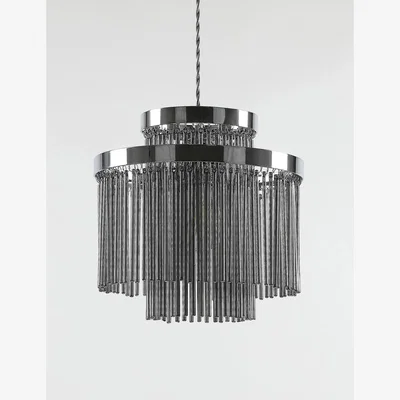 Marks & Spencer M&S Monroe Glass Easy Fit Ceiling Lamp Shade - Silver, Silver,Antique Brass