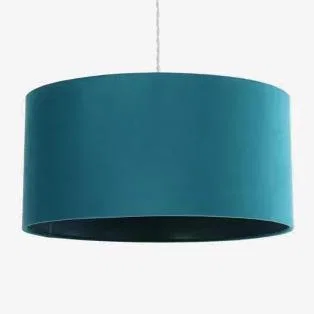 Marks & Spencer M&S Velvet Oversized Ceiling Lamp Shade - Teal, Teal,Duck Egg,Aubergine,Forest Green,Ochre,Navy