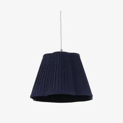 Marks & Spencer M&S Wavy Pleated Lamp Shade - Navy, Navy,Ivory,Ochre,Forest Green