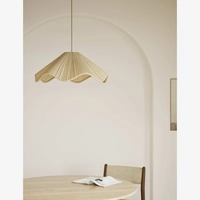 Marks & Spencer M&S Pleated Wave Large Easy Fit Shade Cream