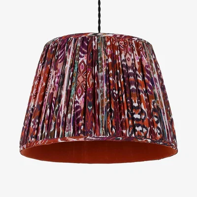 Marks & Spencer M&S Cabana Pleated Tapered Lamp Shade - Colour Mix, Colour Mix