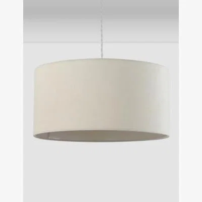 Marks & Spencer M&S Velvet Oversized Ceiling Lamp Shade - Ivory, Ivory,Burnt Orange,Duck Egg,Latte,Teal,Aubergine,Blush,Forest Green,Grey,Ochre,Navy