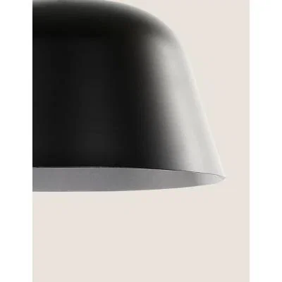 Marks & Spencer M&S Finn Metal Easy Fit Lamp Shade - Black, Grey,Blush,Black