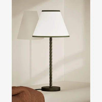 Marks & Spencer M&S Collection Tapered Small Lamp Shade - Pea Green, Ochre,Pea Green,Dark Red