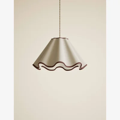 Marks & Spencer M&S Fabric Wave Scallop Shade Brown