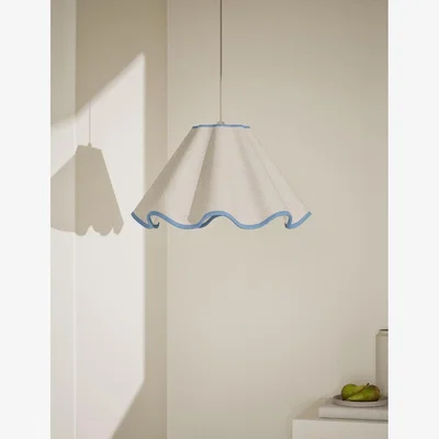 Marks & Spencer M&S Collection Fabric Wave Scallop Shade - Blue, Blue,Green