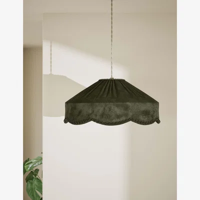 Marks & Spencer M&S Collection Velvet Decorative Trim Shade - Green, Green