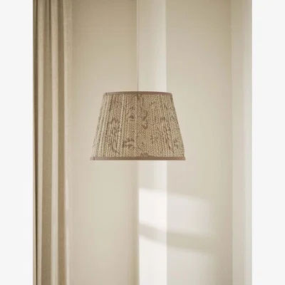 Marks & Spencer M&S Fabric Floral Pleated Shade Natural