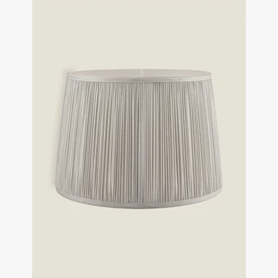 Marks & Spencer Laura Ashley Hemsley Pleated Lamp Shade - Silver, Silver