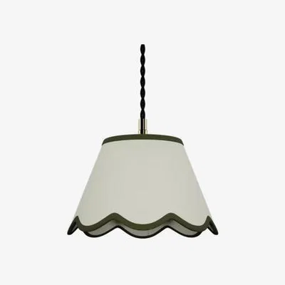 Marks & Spencer M&S Scallop Trim Lamp Shade - Green, Green,Navy,Light Blue,Red