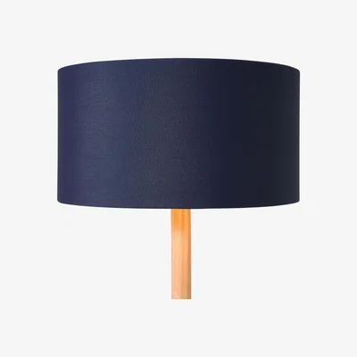 Made.com Oro Lamp Shade, 30 cm, Navy & Copper