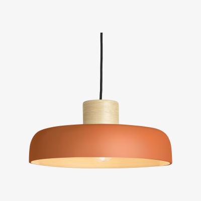 Made.com Todd Pendant Lamp Shade, Orange & Bamboo
