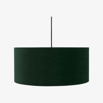 Made.com Carmella Pendant Lamp Shade, Forest Green Velvet