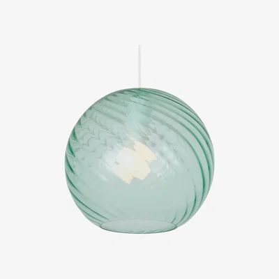 Made.com Ilaria Pendant Shade, Blue Glass