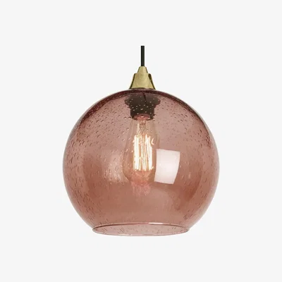 Made.com Edna Glass Easyfit Shade, Blush