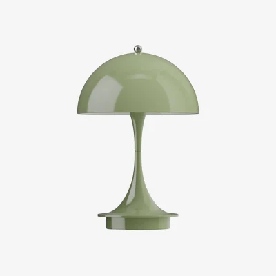 Made in Design Panthella 160 V3 Wireless rechargeable lamp plastic material green / LED - H 23 cm / Polycarbonate Base, legs &amp; Lampshade - Louis Poulsen